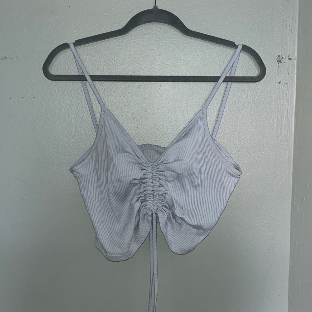 Shein Plus Tie Crop Top